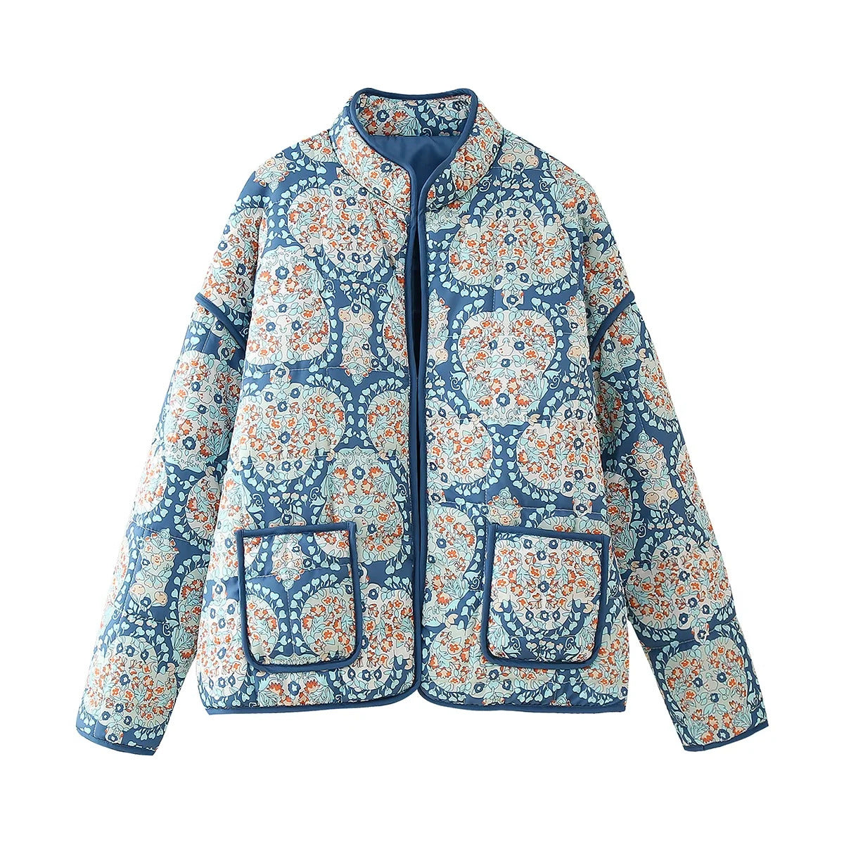 Women's Charming French Retro Pattern Print Jackets