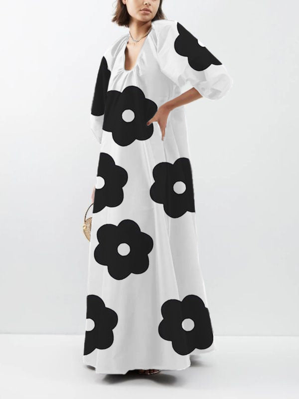 Versatile Popular Fashion Digital Printed Dress Blouses