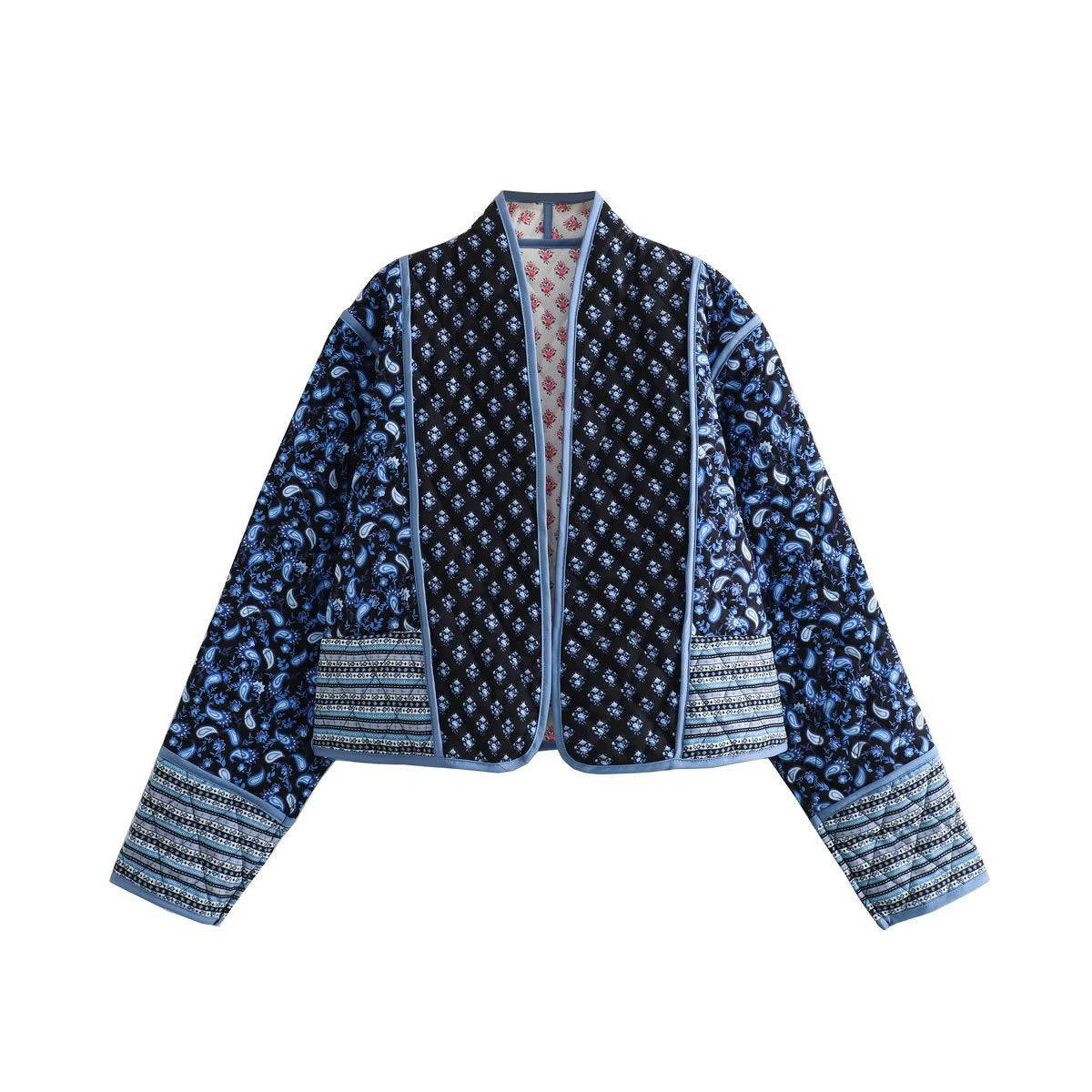 Women's Street Fashion Two-sided Wear Printed Coats