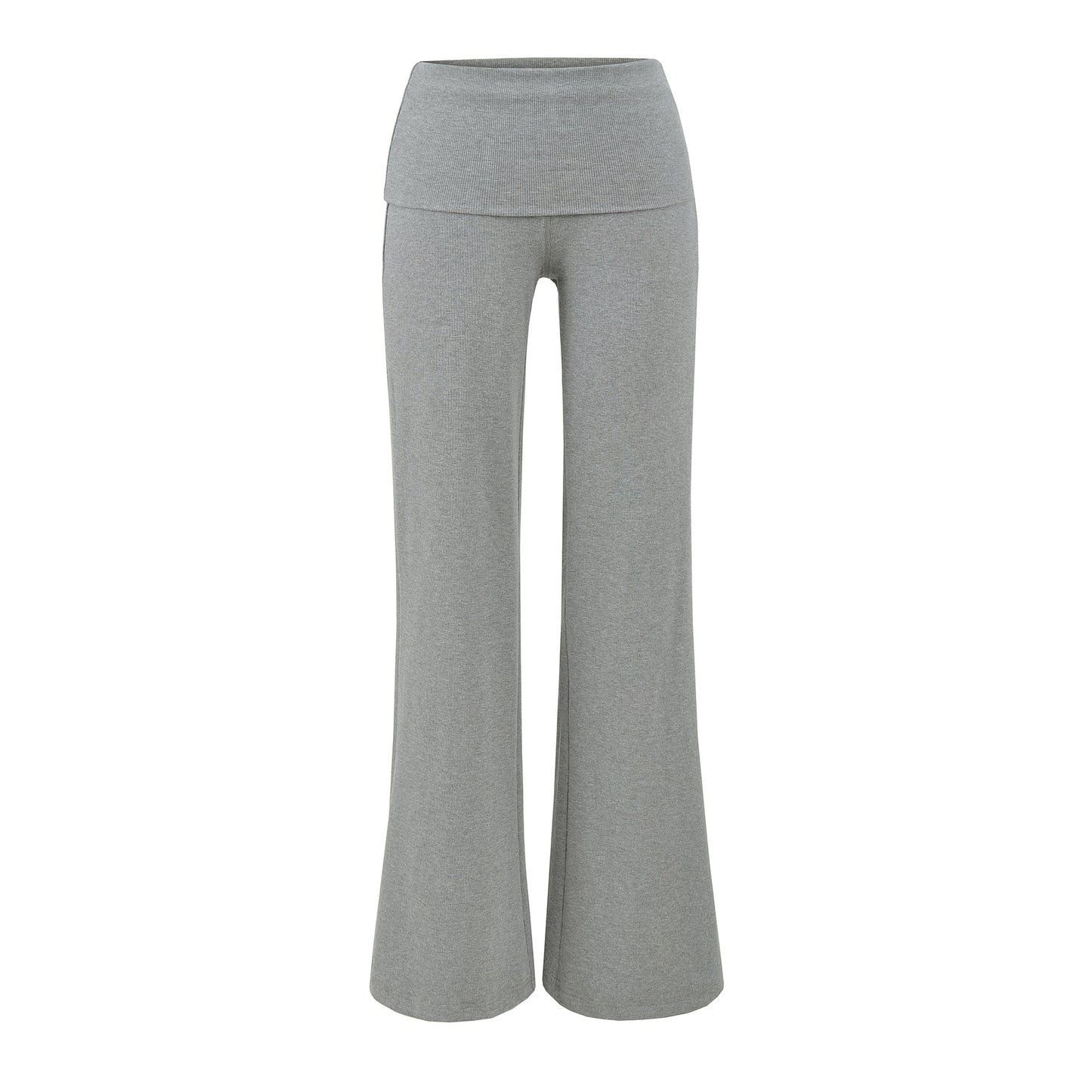Women's Foldable Waist Of Trousers Knitted Culottes Pants