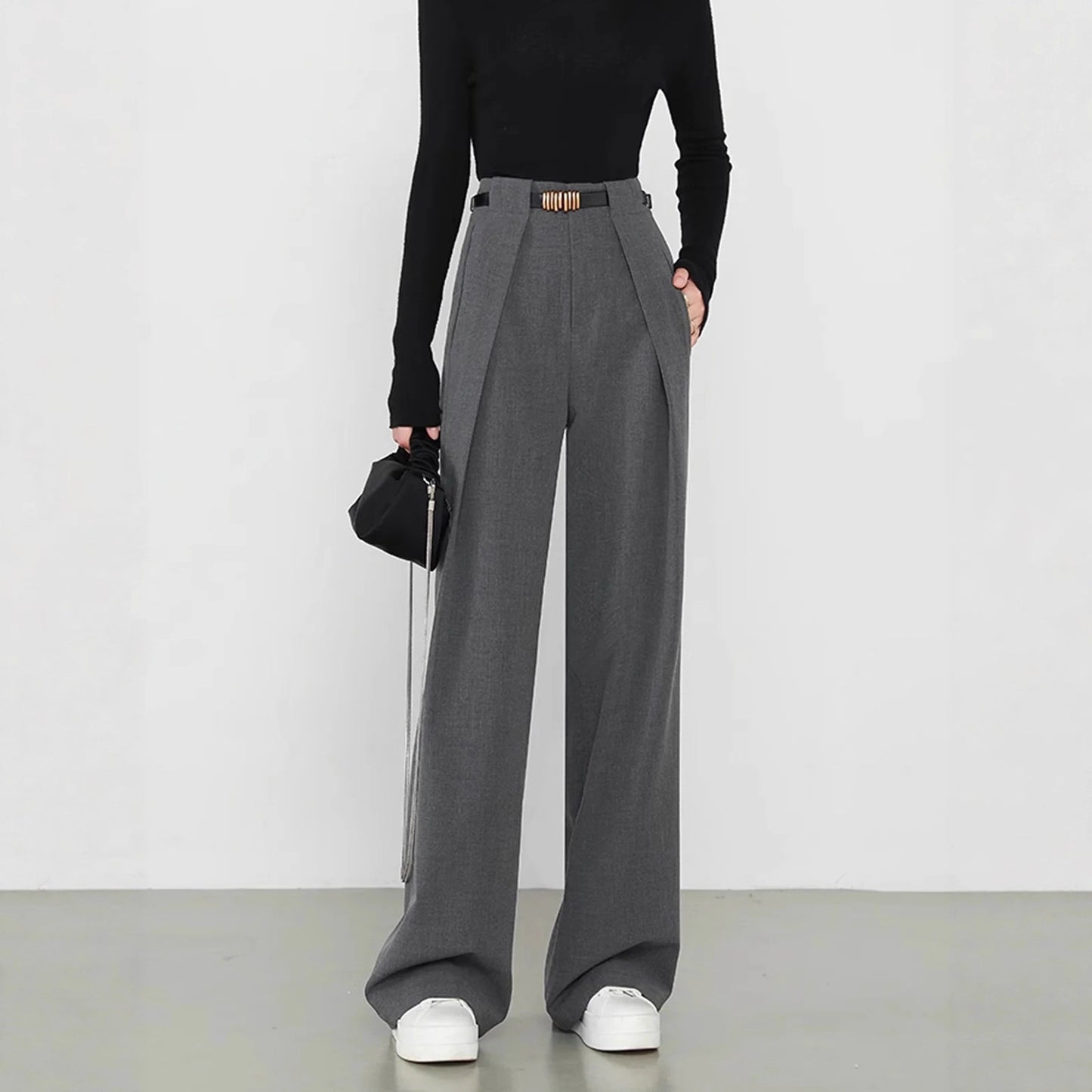 Idle Style High-grade High Waist Loose Pants