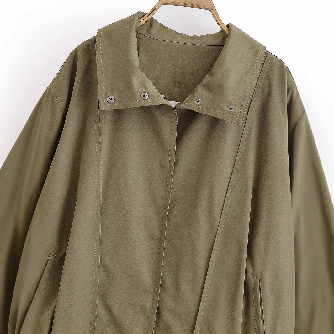 Durable Pretty Summer Buckle Pilot Loose Coats