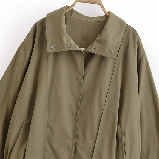 Durable Pretty Summer Buckle Pilot Loose Coats