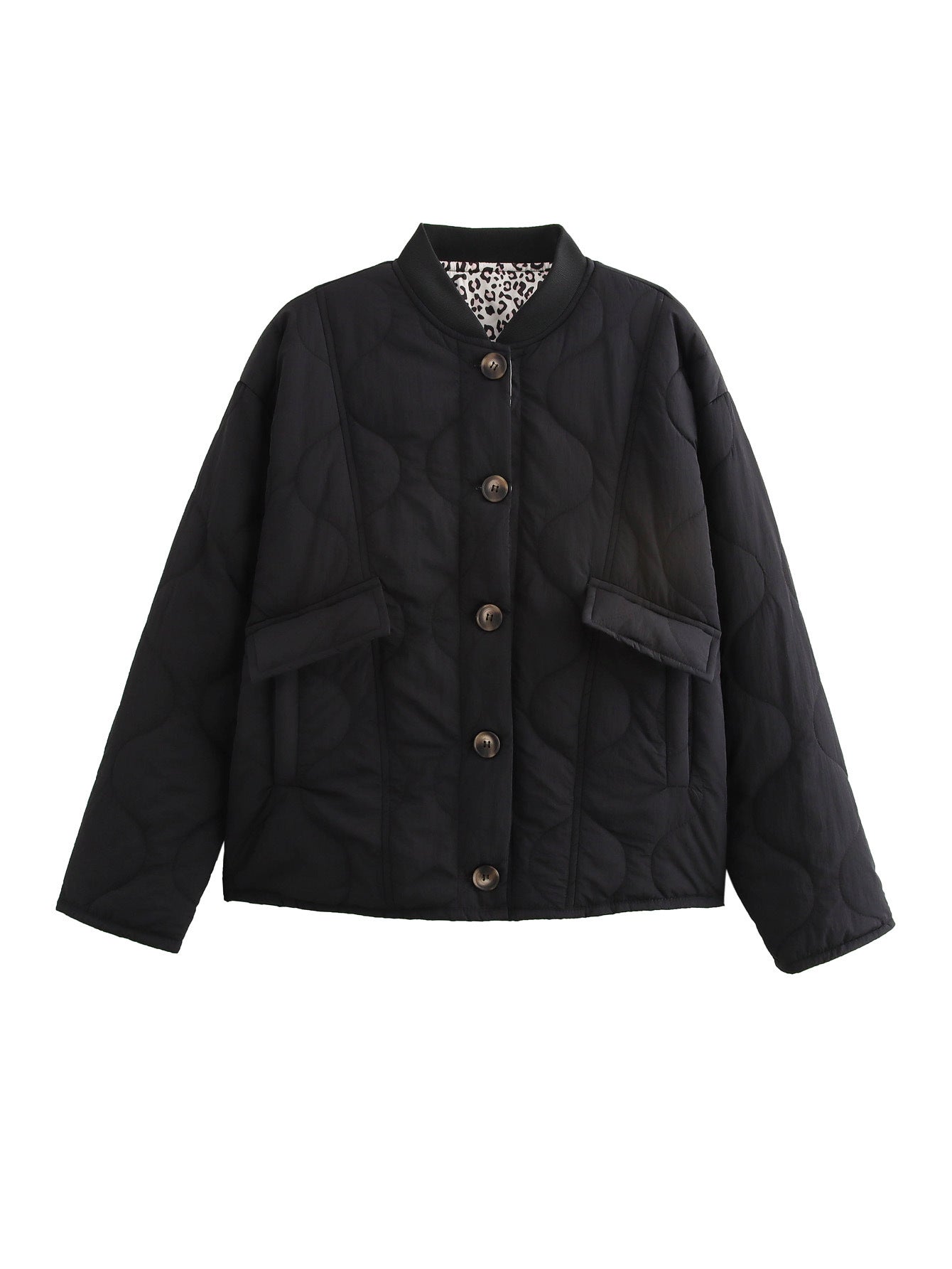 Women's Quilted Button Cotton Fashion Comfortable Retro Jackets