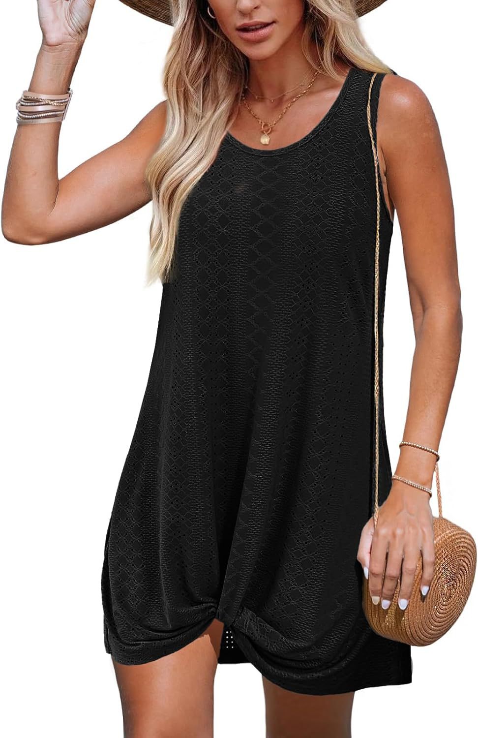 Women's Summer Hollow Beach Vacation Clothes Kinky Dress