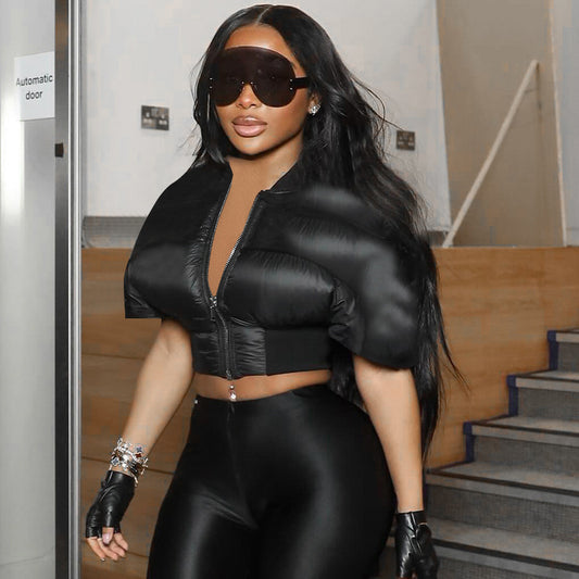 Women's Unique Creative Short-sleeved Fashion Wear Coats