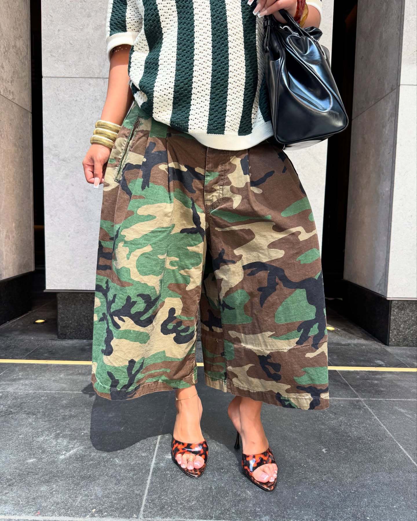 Women's Hipster Fashion Casual Camouflage Tooling Style Pants
