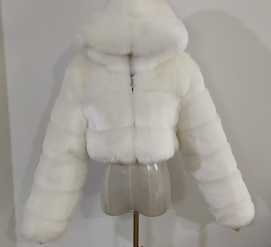Women's Fur Imitation Warm Hooded For Coats