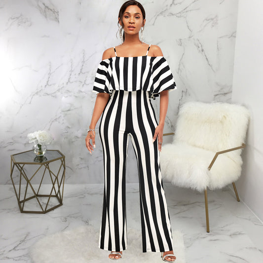 Women's Elegant Graceful Sexy Fashion Strapless Jumpsuits
