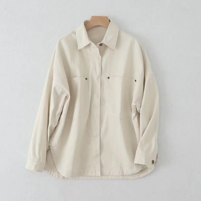 Women's Spring City Leisure Washed-out Denim Jackets