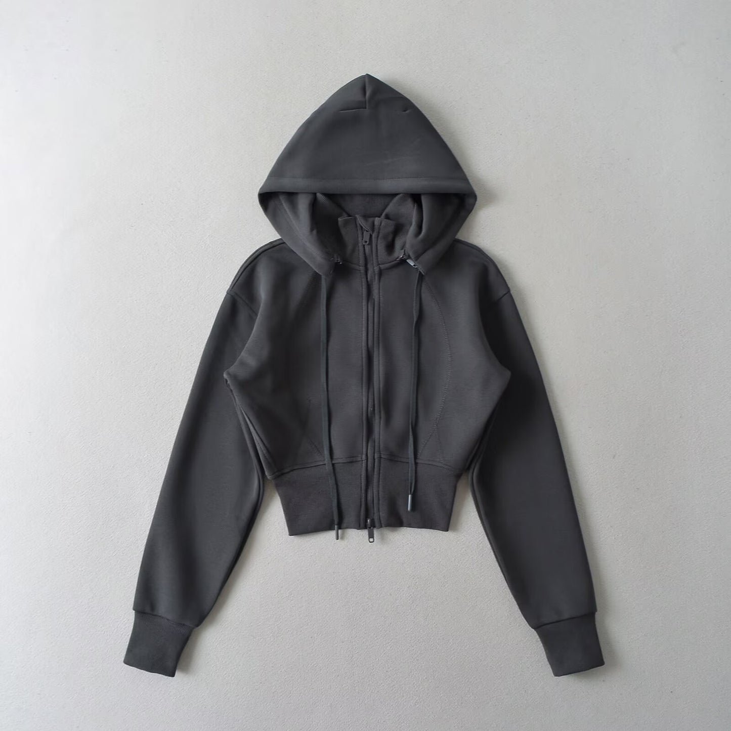 Women's Style Detachable Hooded Waist Long Sleeve Sweaters