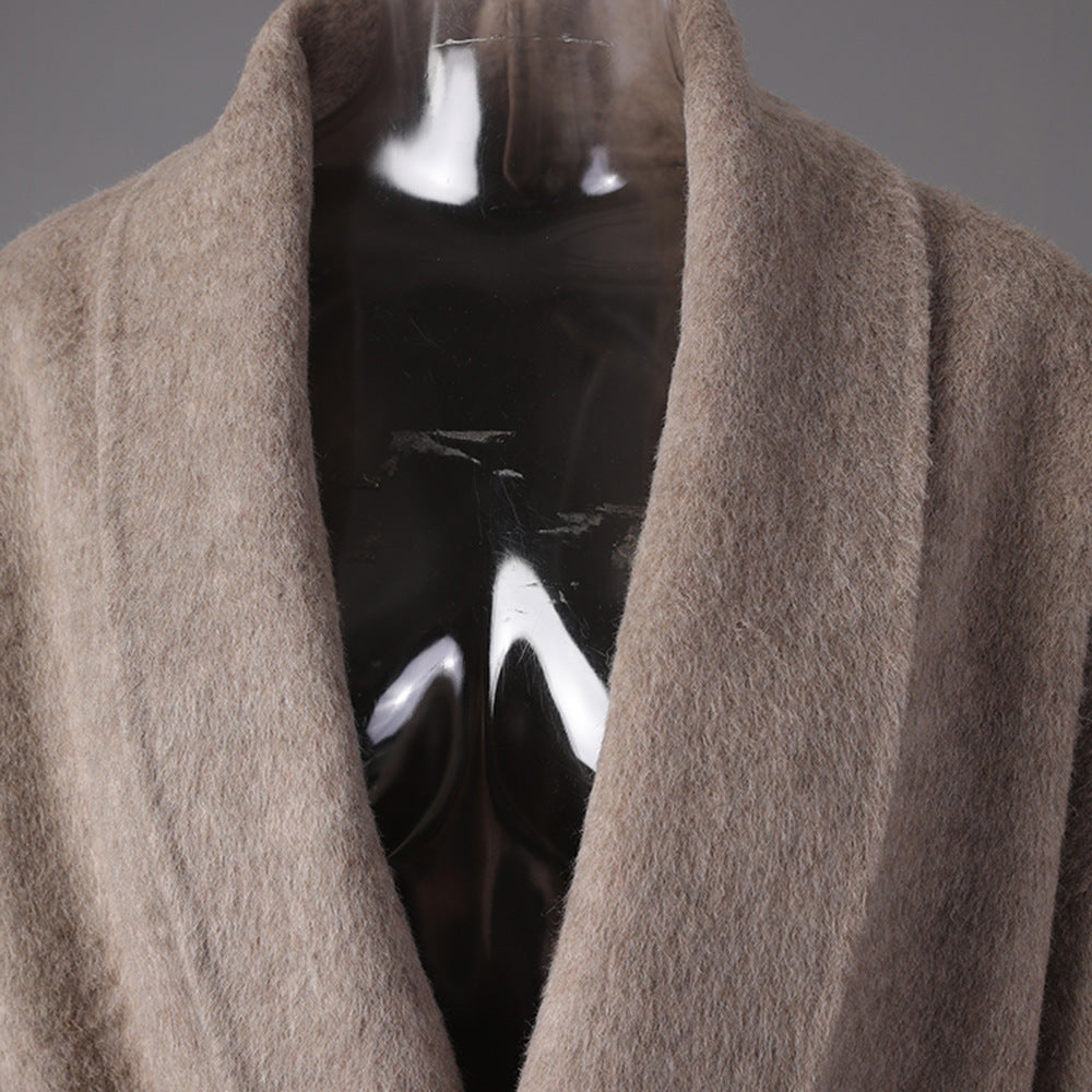 Women's Fox Fur Double-sided Wool Overcoat Winter Coats