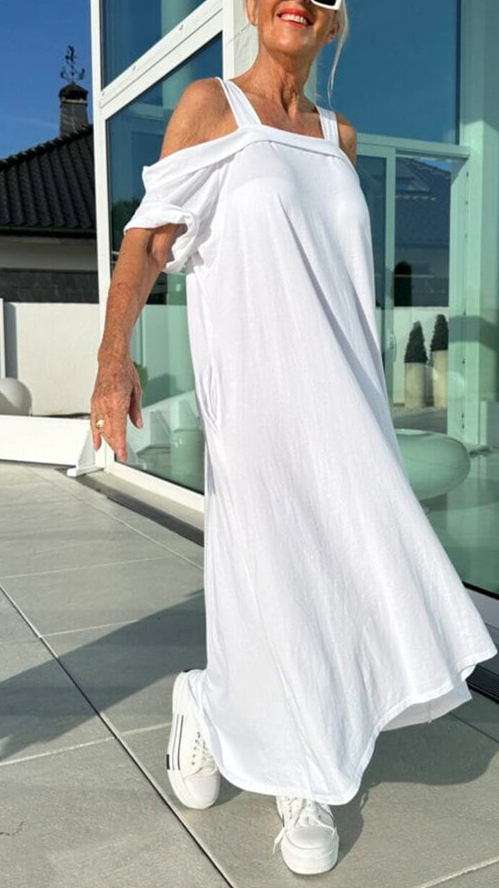 Comfortable Women's Summer Sling Loose Long Dress