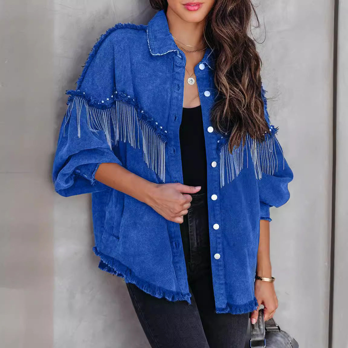 Wind Chain Rivet Street Fashion Single-breasted Coats