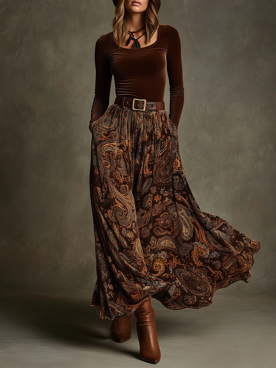 Autumn Slim Graceful Long Expansion With Dresses