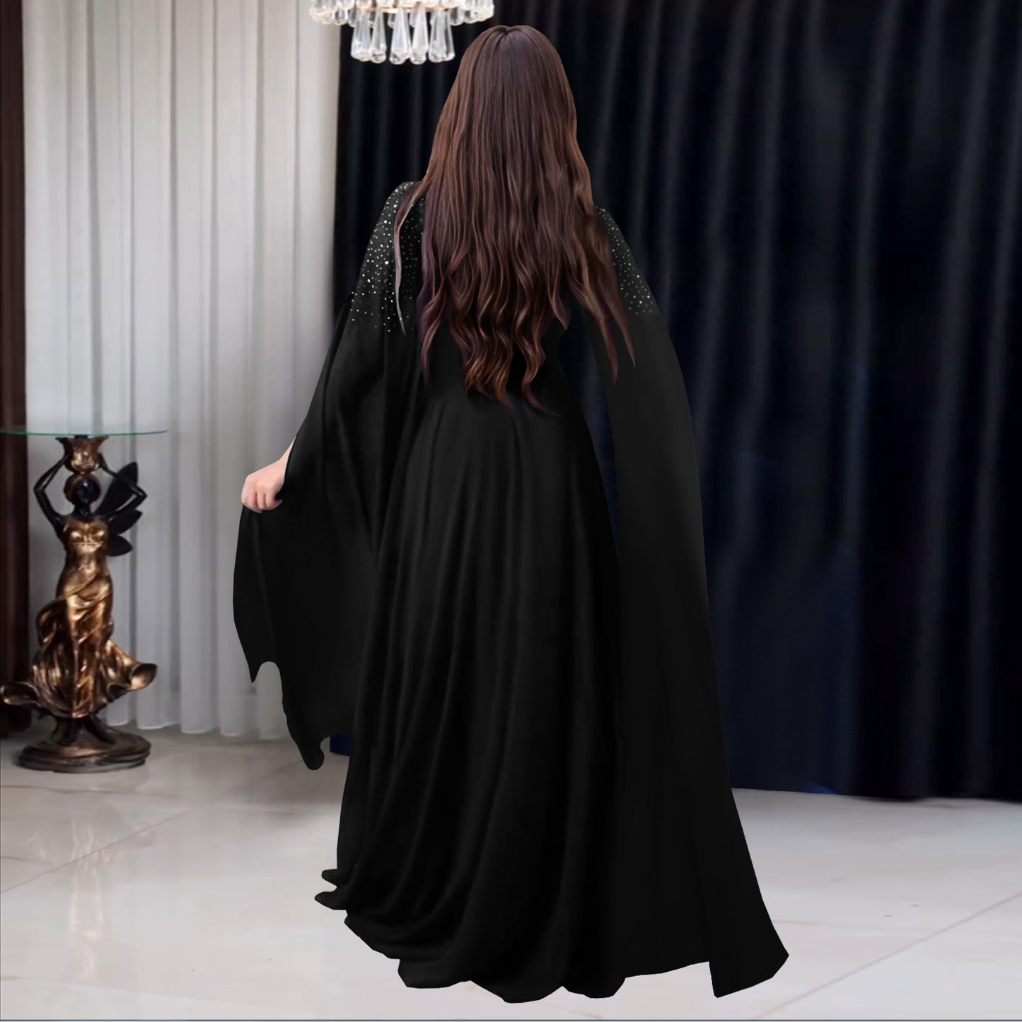 Women's Fashion Wear Elegant Rhinestone Sexy Dress Dresses