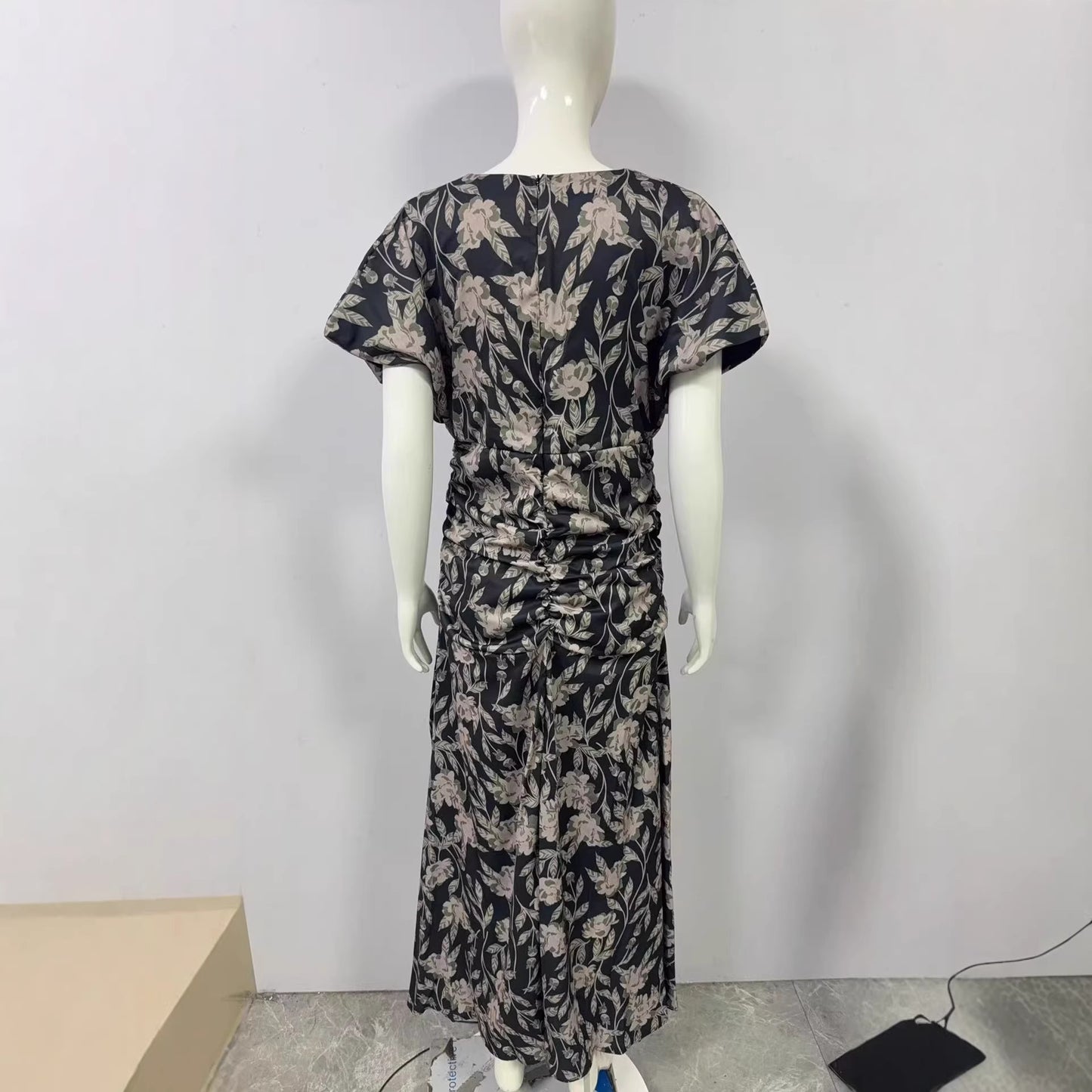 Trendy Durable Women's Summer Collar Printed Dress