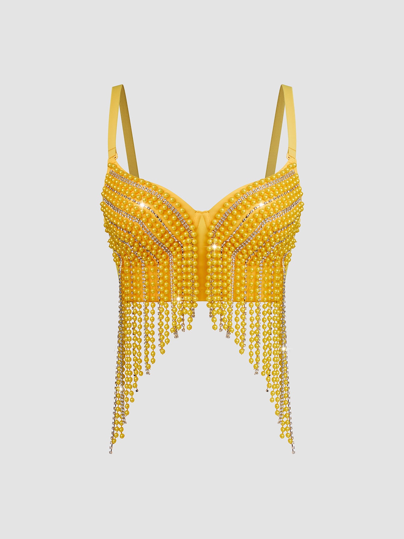 Fishbone Bra Beaded Tassel Sling Hot Tops