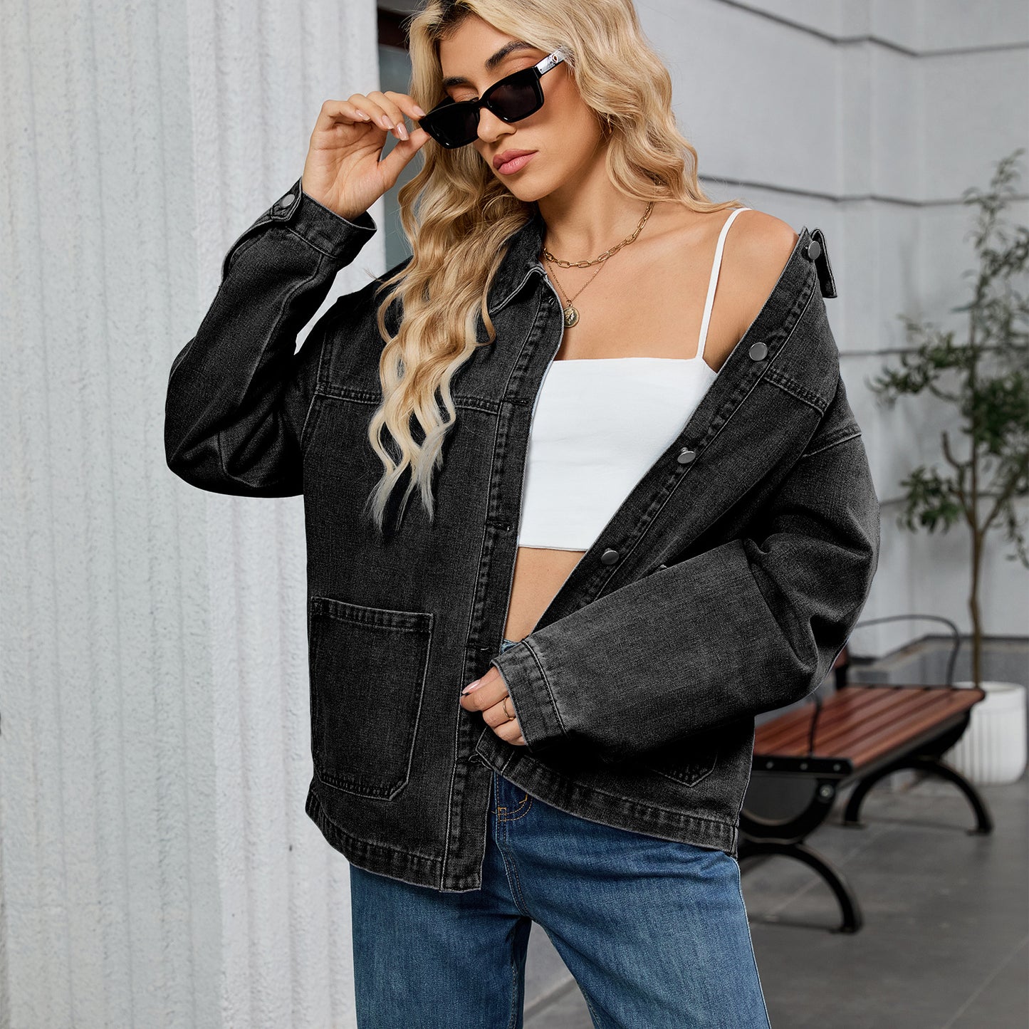 Women's American Retro Loose Casual Long-sleeved Early Jackets