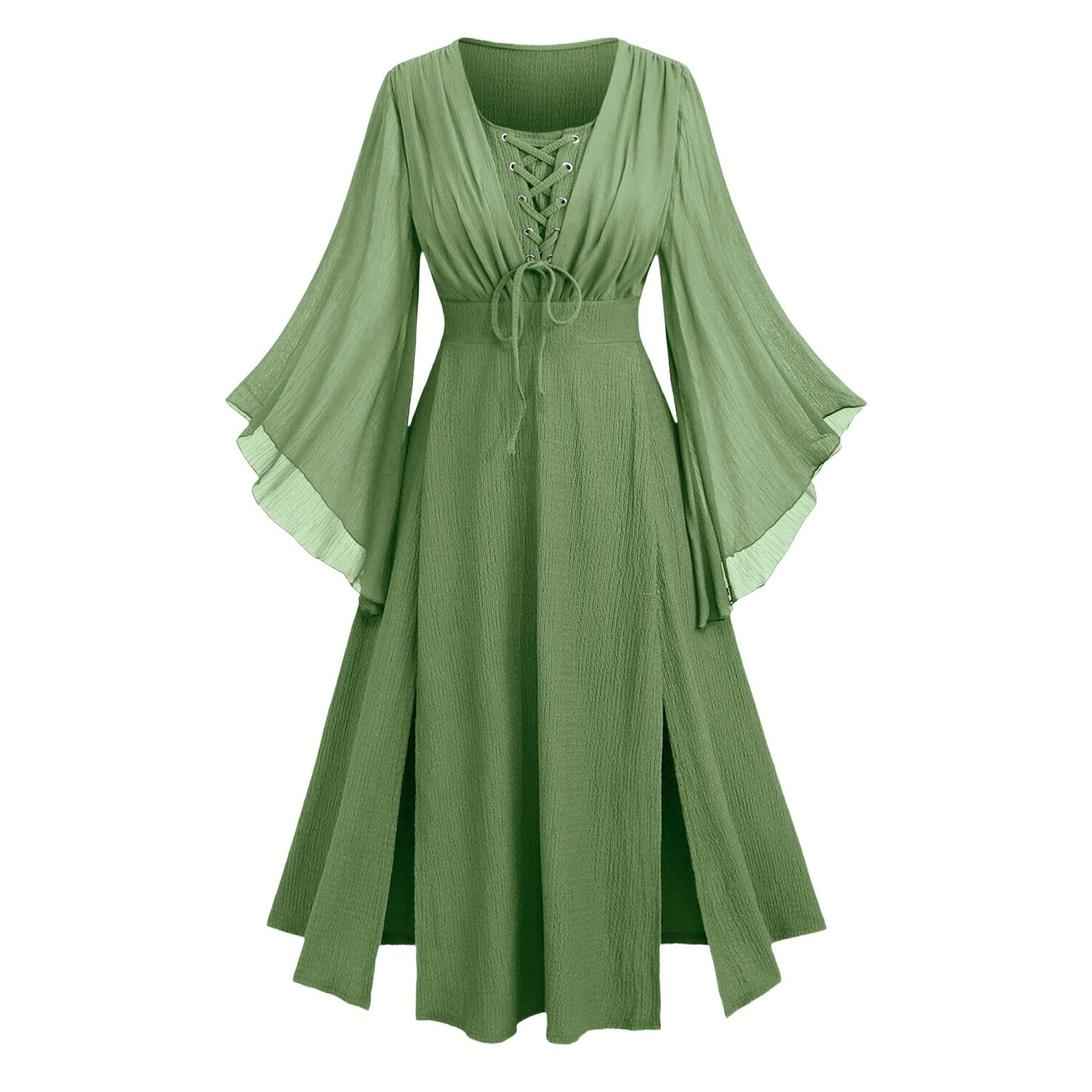 Autumn Slimming Chiffon Sleeve Mid-length Fat Dresses