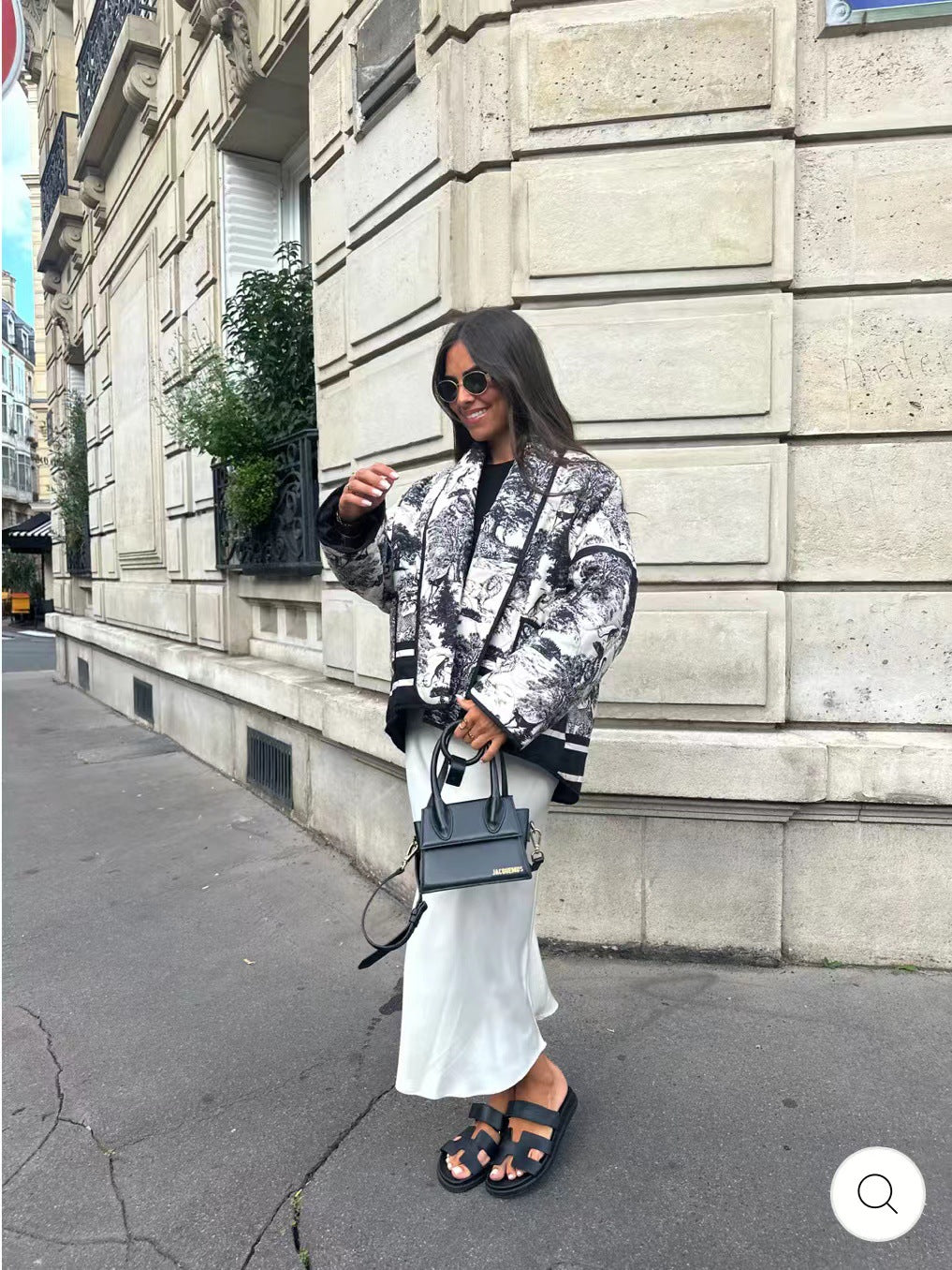 Women's Popular Versatile Autumn Print Cotton Coats