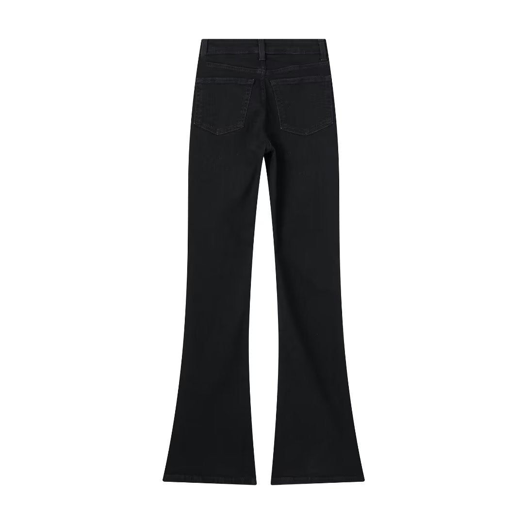 Women's Creative French Style Long Flared Jeans