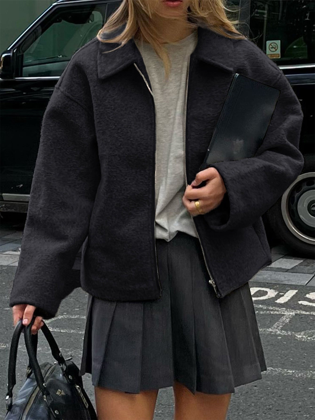 Women's Trendy Casual Solid Color Long-sleeved Jackets