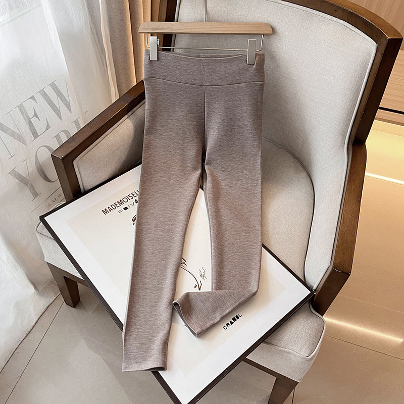 Women's Soft Huang Golden Goat Rong Fabric Pants