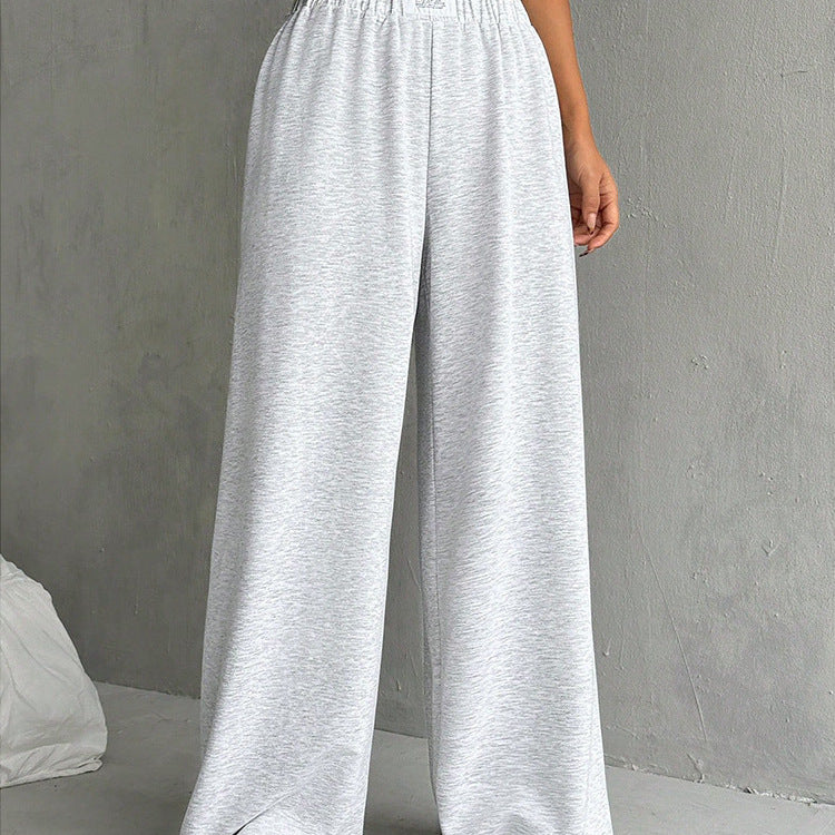 Women's Casual Street Fashion Loose High Waist Pants