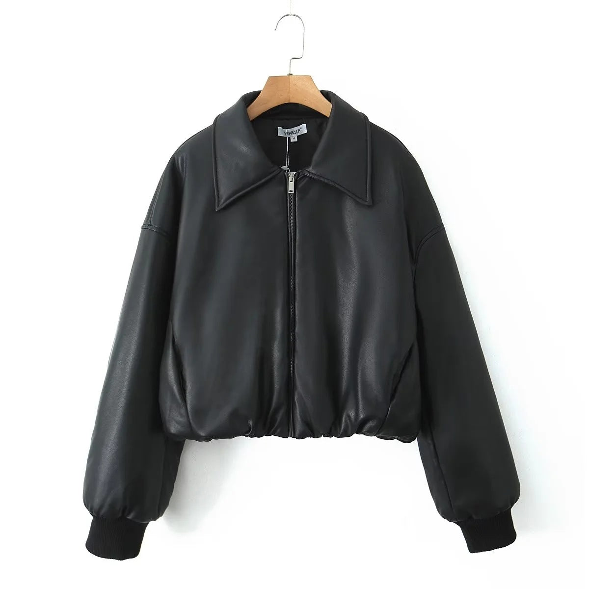 Women's Handsome Loose Leather Thickened Bread Cotton Jackets