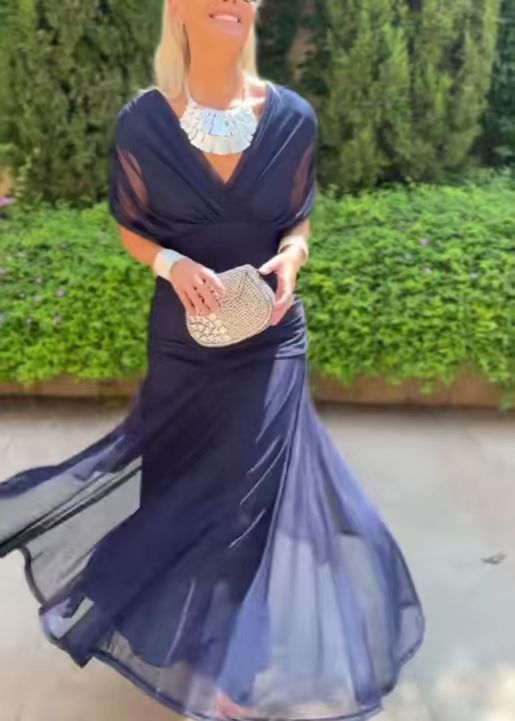 Women's Trendy Chiffon Printed Tube Dress Dresses