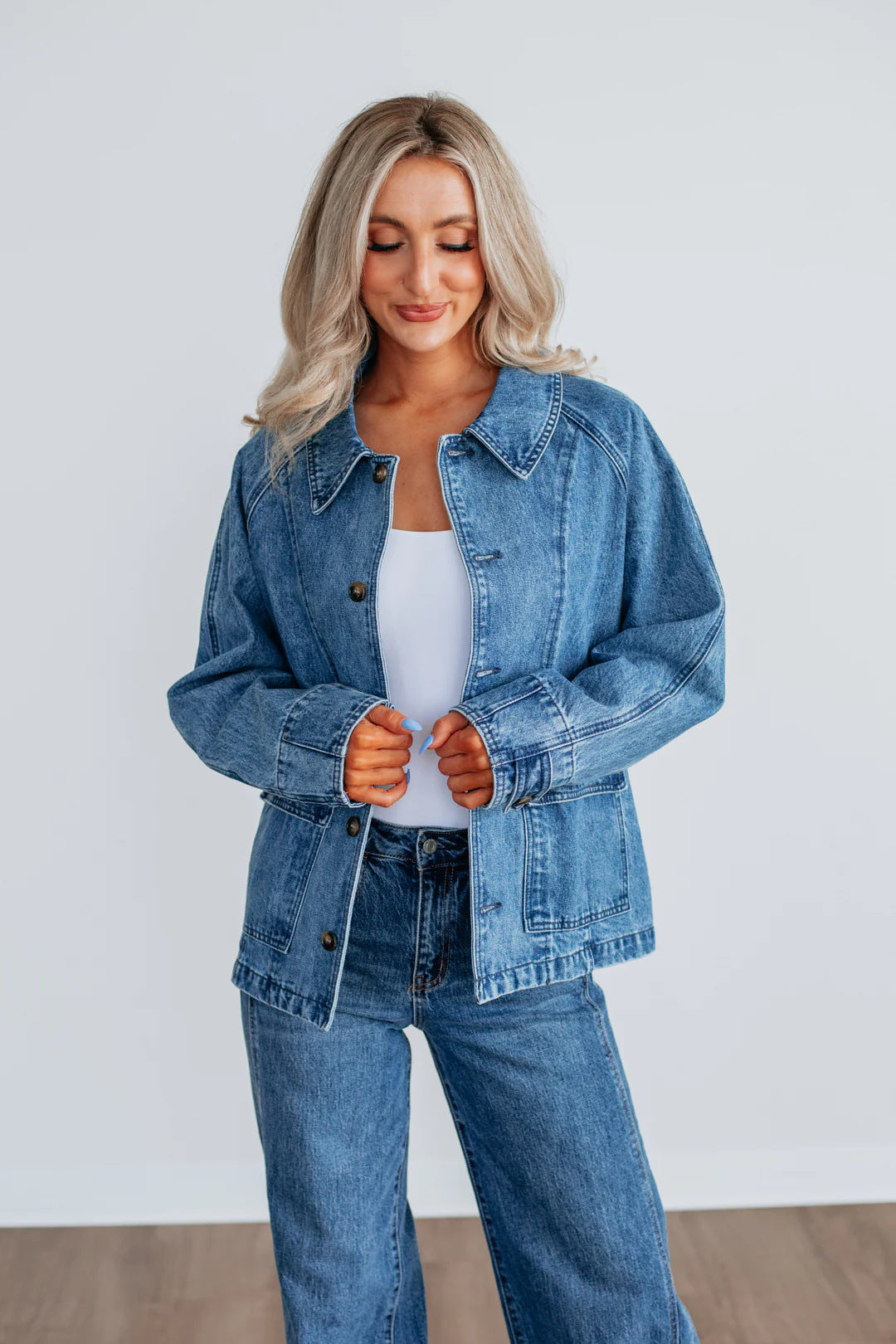 Women's Fashion Innovative Autumn Single-breasted Denim Jackets