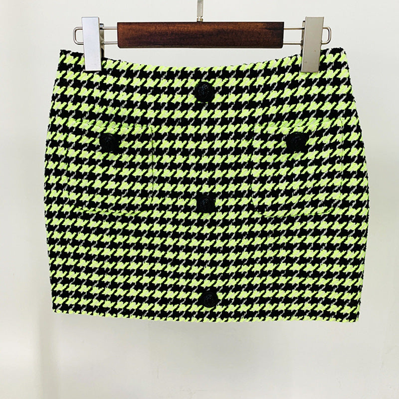 Fashion Personality Beaded Round Neck Fluorescent Blazers