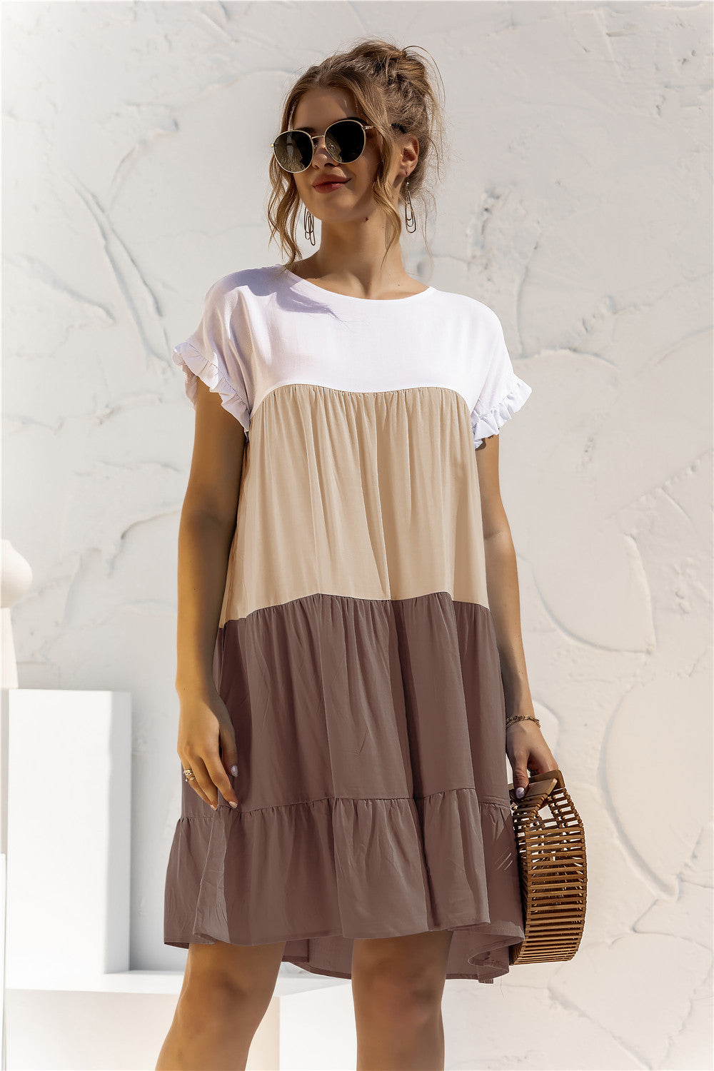 Versatile Popular Creative Loose Multicolor Dress Dresses