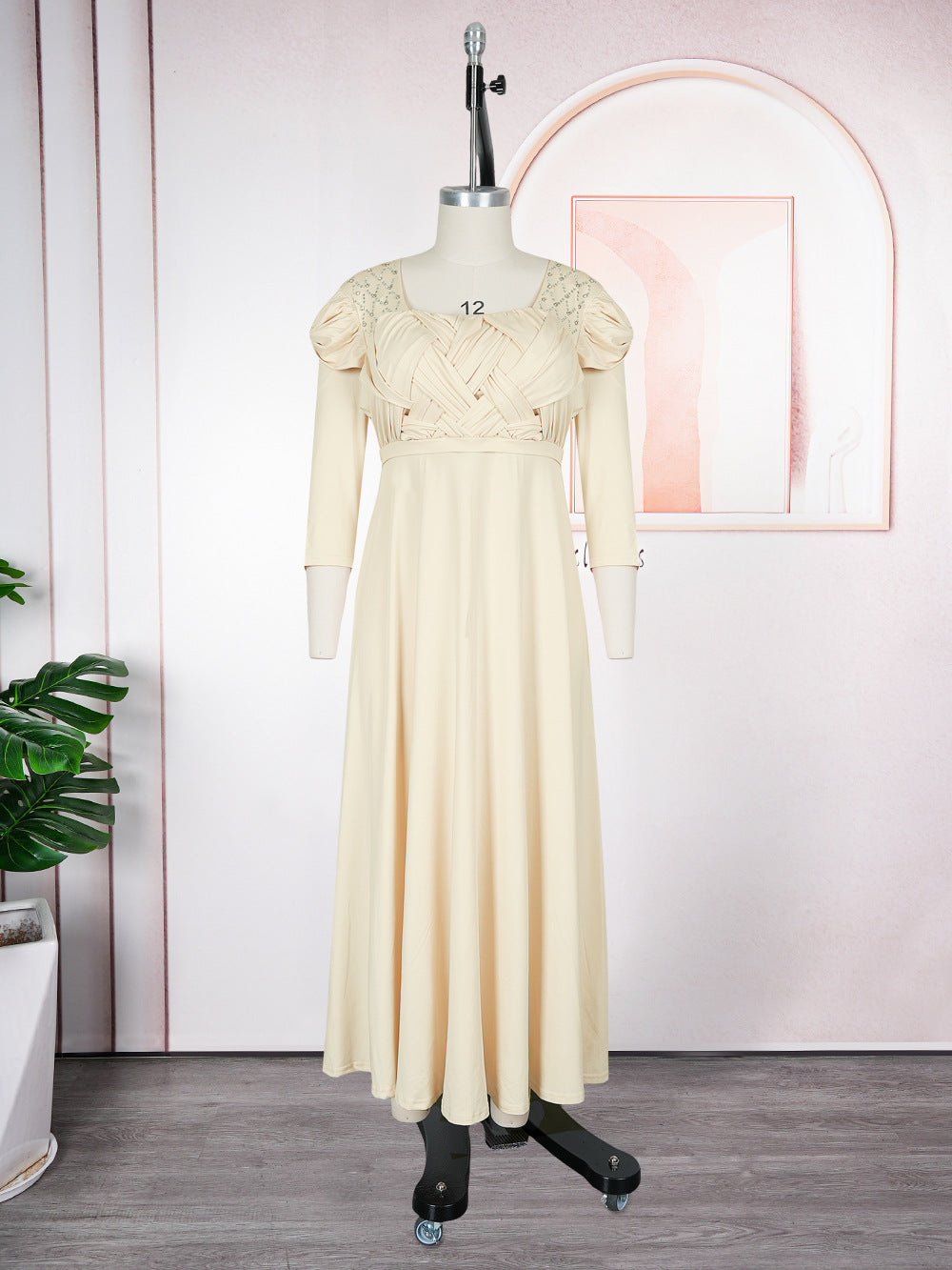 Women's Hot Rhinestone Fashion Dress African Bridesmaid Dresses