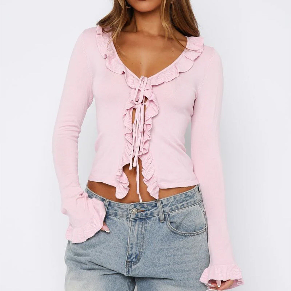 Women's Innovative Hot Long-sleeved T-shirt Woolen Blouses
