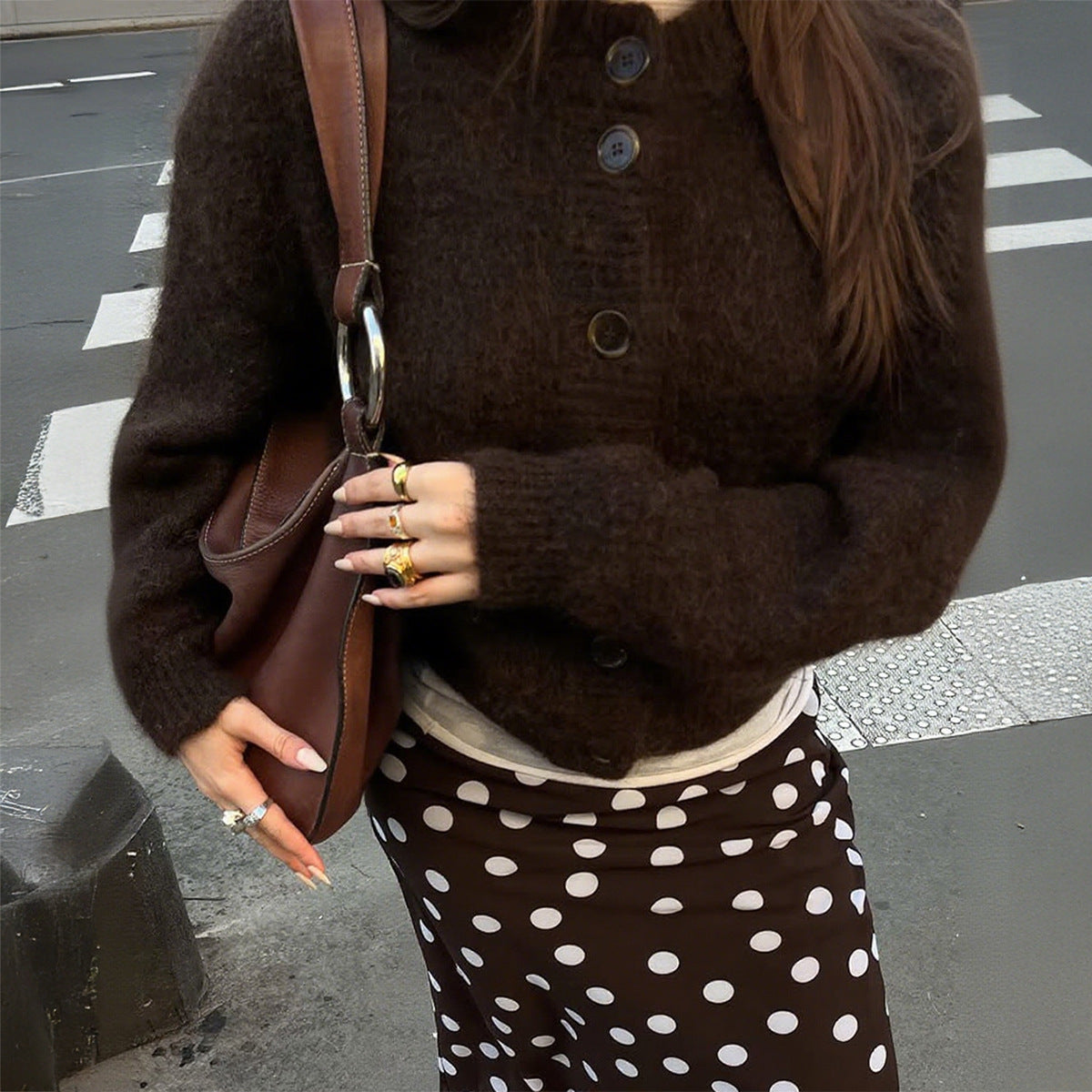 Women's Casual Simple Buttons Long Sleeve Coats