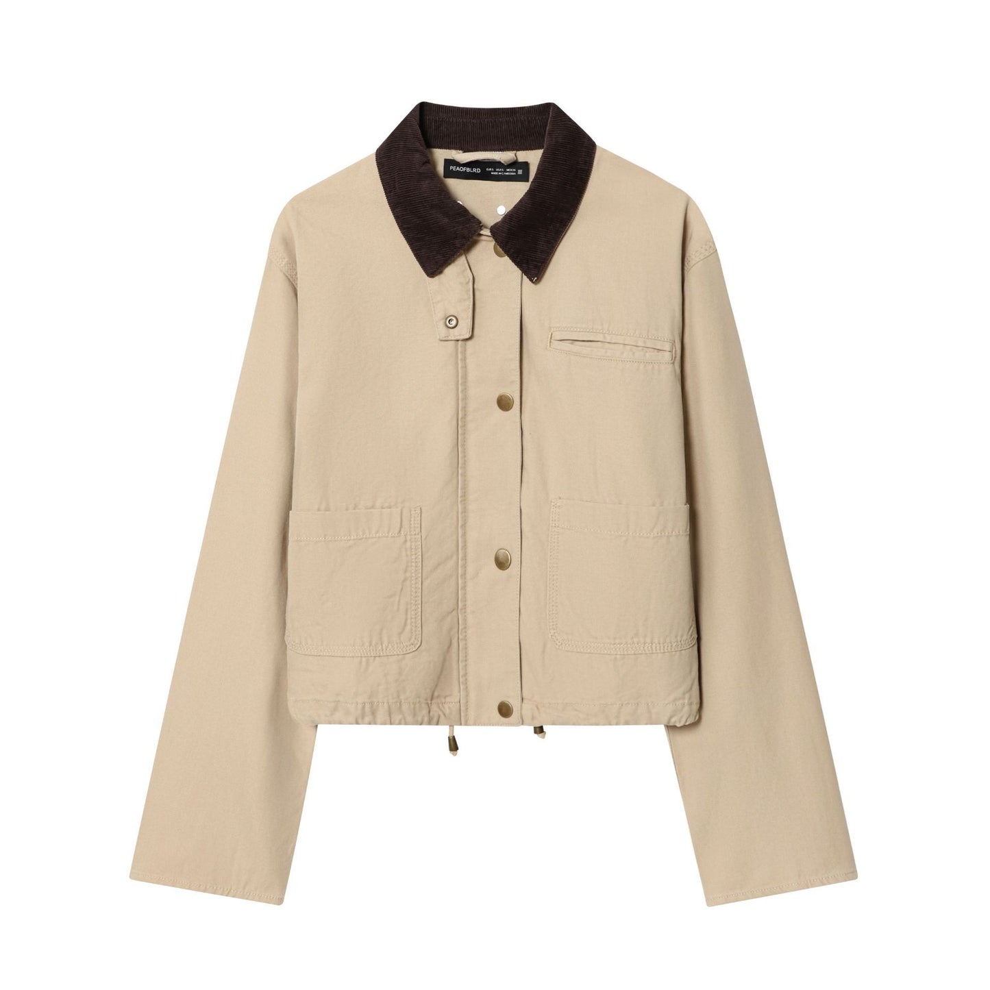 Summer Corduroy Collar Style Retro Tooling Jackets