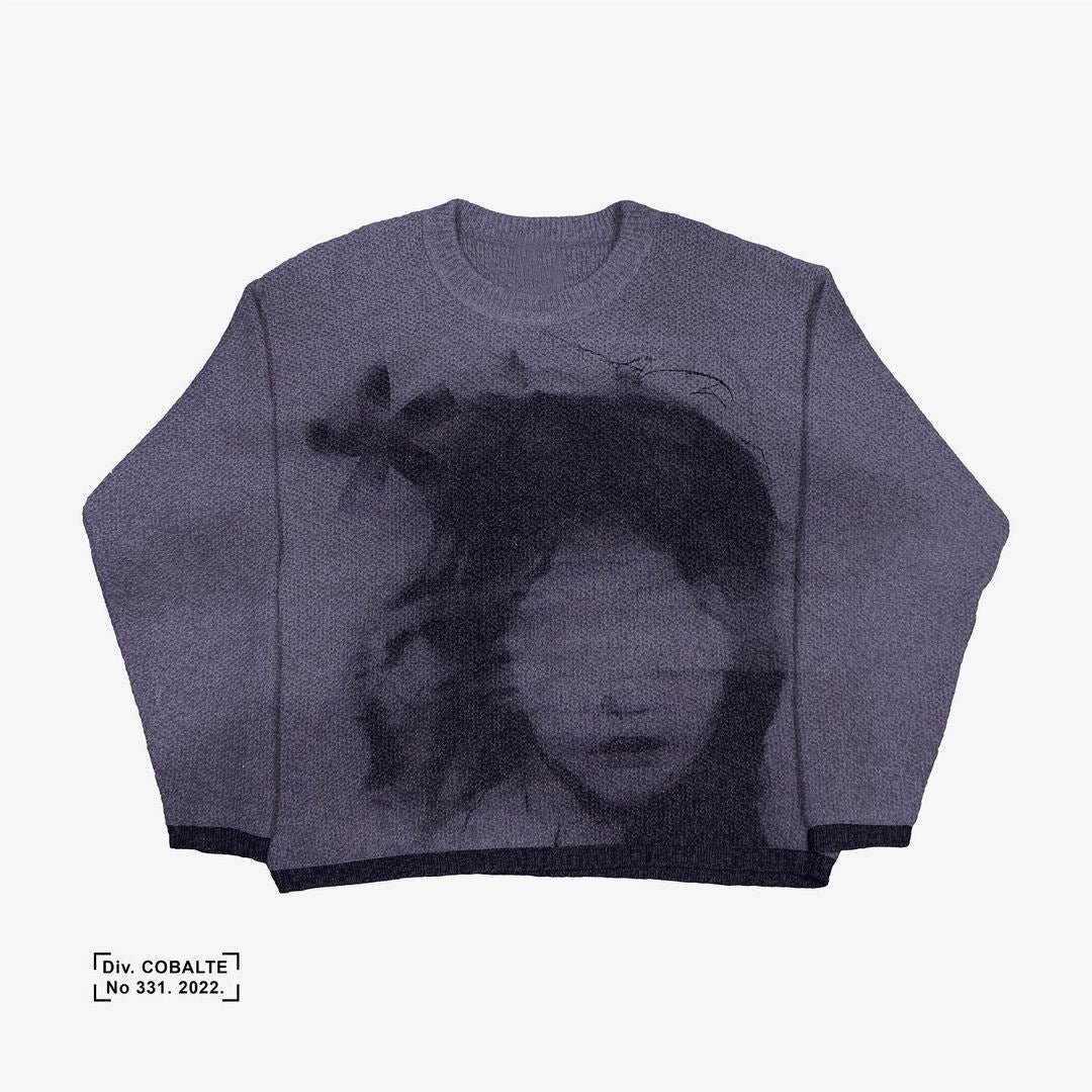 Fashion Round Neck Pullover Jacquard Long Sleeve Sweaters