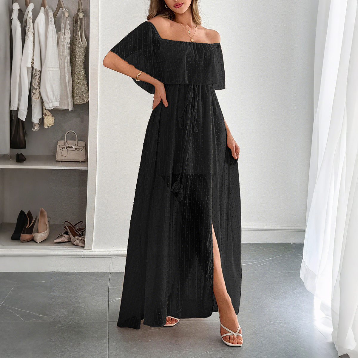 Women's Elegant Tube Sleeve Female Summer Dress