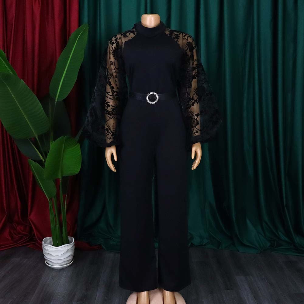 Women's Spring Long Sleeve High Waist Elegant Pants