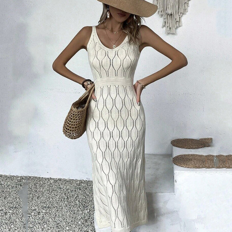 Women's Summer Beach Dress Solid Color Sexy Blouses