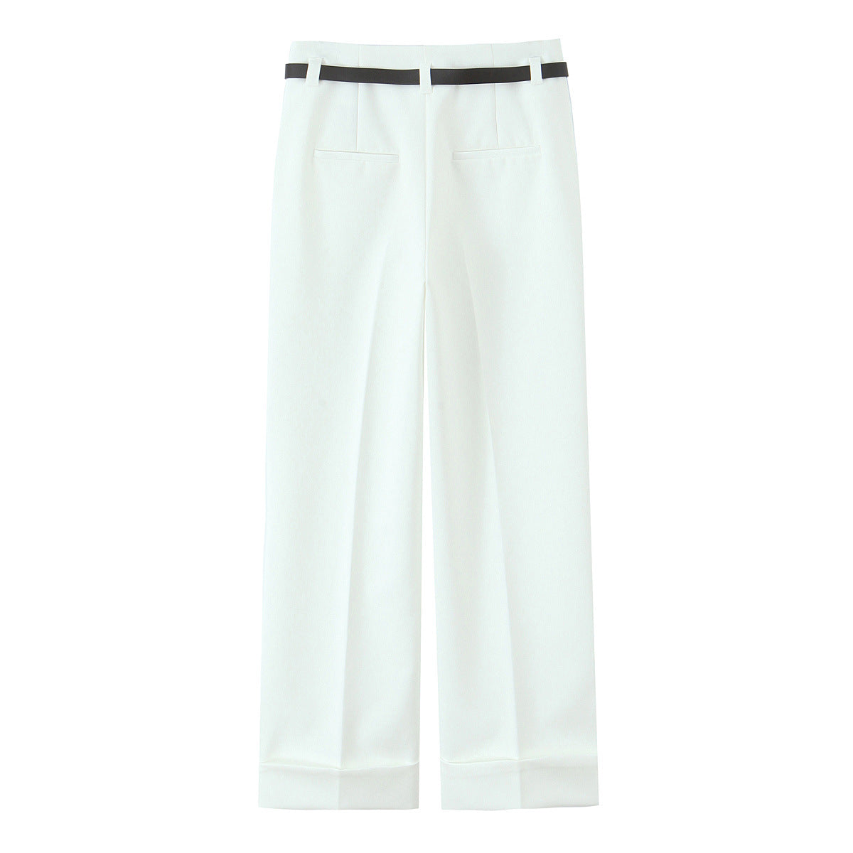 High Waist Slimming Curling Trousers With Pants