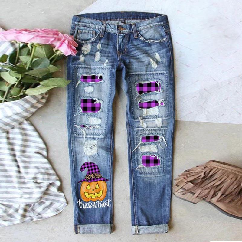 Women's Pretty Popular Ripped Casual Cropped Jeans