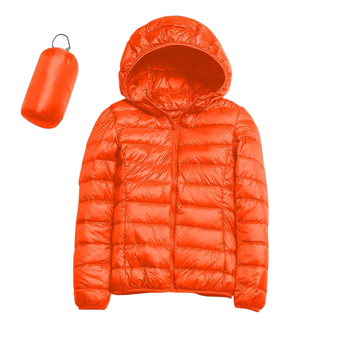 Women's Winter Casual Solid Color Lightweight Waterproof Jackets