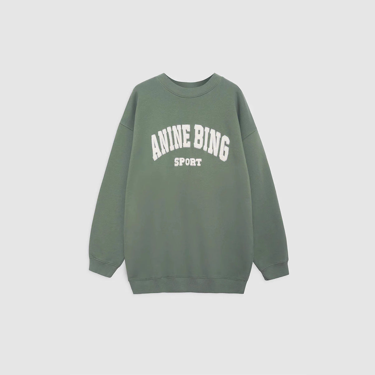 Autumn North American Niche Classic Letter Embroidery Round Neck Sweaters