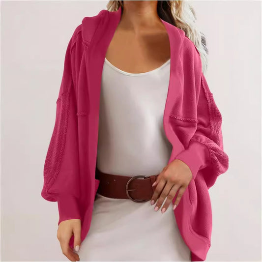 Women's With Hooded Casual Loose-fitting Hoodie Coats