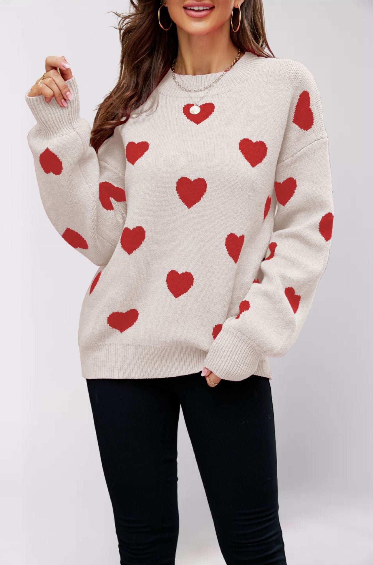 Women's Winter Valentine's Day Love Pullover Oversized Sweaters