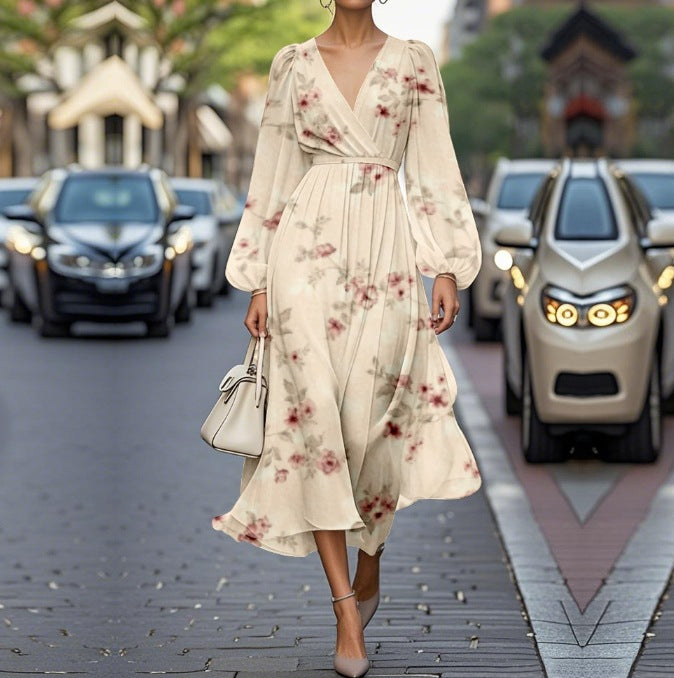 Beautiful Printed Casual Retro Sexy Dress Dresses