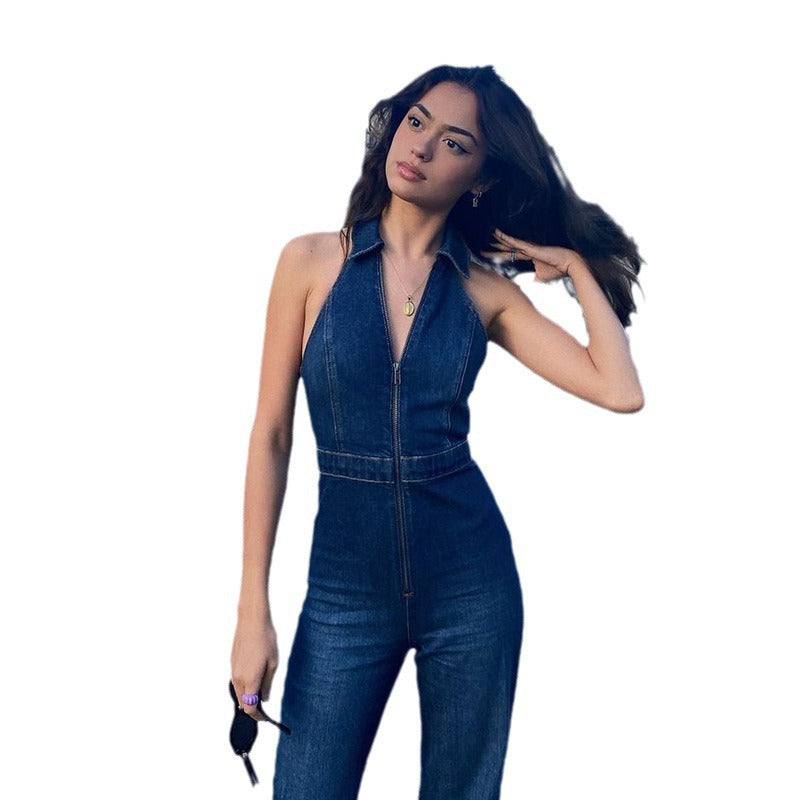 Women's Fashion Slim Fit Slimming Street Retro Jumpsuits